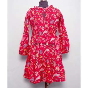 Camisa de Algodón Puro con Estampado Floral para Mujer, Blusa de Manga Larga con Estampado, Corte Moderno, para Fiestas de Verano - Product Image 6