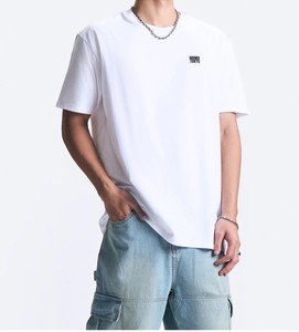 Camisetas de poliéster de alto gramaje con cuello alto, estilo streetwear, estampado digital, oversize, corte cropped, lavado ácido y desgastado, corte holgado para hombre - Product Image 5