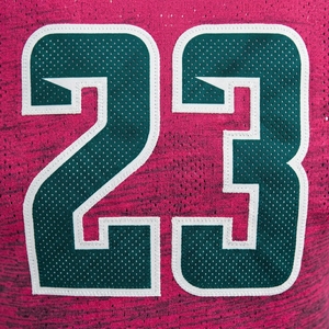 Ensemble de maillots de football américain personnalisés pour hommes, col en V, manches courtes, maille 100% polyester, évacuation de l'humidité, uniformes ajustés, numéro 23 - Product Image 6