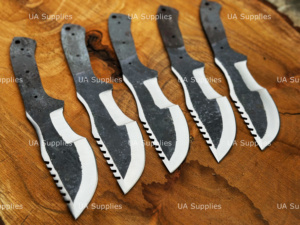 ใบมีดเหล็กกล้าคาร์บอนตีขึ้นรูปด้วยมือสำหรับทำมีดล่าสัตว์เอาตัวรอด DIY แบบดรอปพอยต์เกรดอุตสาหกรรม - Product Image 3