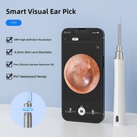 Endoscope auriculaire portable haute définition avec batterie 350 mAh, en ABS, facile à utiliser pour les voyages et l'hôtellerie