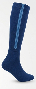 Chaussettes de compression personnalisées pour hommes avec fermeture éclair latérale haute, idéales pour le yoga, amincissantes, pour la course et la gym - Product Image 6