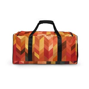 Sublimation Printed Duffle Bags Wholesale Custom Logo Polyester Gym Travel Duffel Bag Large Capacity Waterproof - Product Image 4