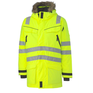 <b>Men's</b> High Visibility Reflective Safety <b>Work</b> Shirt Windproof Long Sleeve Polyester Industrial Outdoor Uniform - Product Image 6