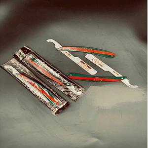 Custom Disposable Paper Coated Turkish Barber <b>Razor</b> with Wood & ABS Plastic Handles <b>Single</b> <b>Blade</b>-Customizable Design & Packing - Product Image 2