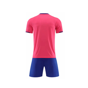 Ensemble de maillots de football personnalisés de haute qualité à manches courtes 100% polyester respirant et à séchage rapide - Product Image 5