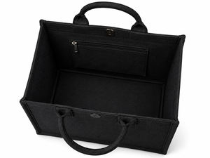AMANI Black Laminated Jute Tote <b>Bag</b> <b>Tree</b> Pattern Reusable Eco Friendly Shopping with Zipper Pocket Wholesale Wedding Exhibition - Product Image 4