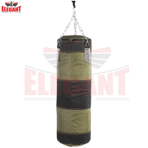 Saco de boxeo de cuero PU mate, largo, vacío, de alta resistencia, con cadena de suspensión reforzada y anclaje de estabilidad inferior, precio mayorista - Product Image 2