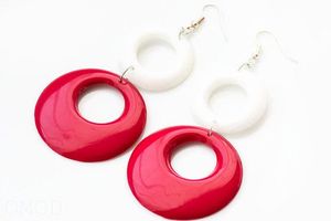 Pendientes de Resina Epoxi Hechos a Mano, Joyería Única y Colorida para Mujer, Accesorios de Moda Ligeros y Elegantes - Product Image 4