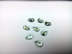 Ametista Verde Natural Facetada de Alta Calidad de 8 mm, Cuarzo Prasiolita Tratado Térmicamente, Iridiscente, Certificado, 2.85 CTS, Gema Suelta - Product Image 3