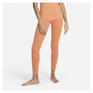Leggings orange unis à taille haute, longueur intégrale, sans couture, tricotés, extensibles, pantalons de yoga, vêtements de sport pour femmes - Product Image 3