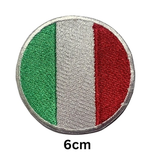 Wholesale International Country Flag Embroidery Patches Custom Round National Flag Badges for Clothing and Bags - Product Image 4