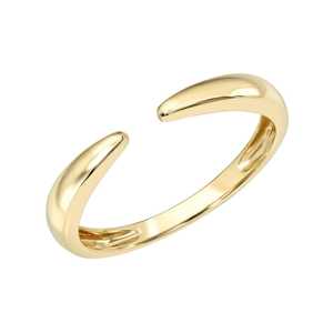 10k 14k 18k Solid Gold <b>Plain</b> Gold Modern Open Cuff Stackable <b>Ring</b> Minimalist Everyday Wear Chunky Elegant Luxury Bands Wholesale - Product Image 5