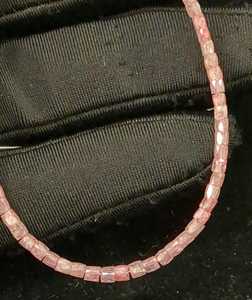 Cuentas de Diamante Rosa Natural de Alta Calidad al por Mayor, Tubulares Facetadas de 1.5mm-2.5mm, Cilindros Sueltos en Hilo de 15 Pulgadas para Joyería a Granel - Product Image 2