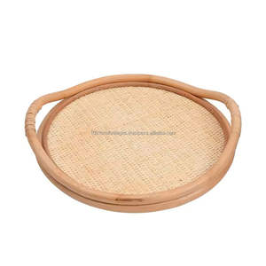 Durable Handmade Rattan <b>Tray</b> Supplier Natural Eco Friendly Serving <b>Tray</b> Lightweight Sustainable from Vietnam - Product Image 6