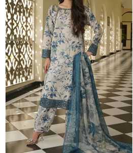 Robes Shalwar Kameez indiennes et pakistanaises imprimées de haute qualité pour femmes, à prix avantageux et de la meilleure qualité - Product Image 4