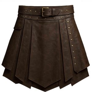 Costume sexy de gladiateur en cuir pour homme avec ceinture - Écologique FAZMAX T6543 - Product Image 1