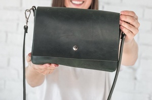 <b>Leather</b> Bag Distressed Shoulder Brown <b>Purse</b> With Shoulder Strap Handmade Crossbody LCS-0022D - Product Image 4