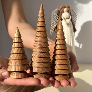 Customized Free Logo Hot Sale Wooden Decorative Christmas <b>Tree</b> <b>Ornaments</b> Decoration Christmas Suppliers - Product Image 1
