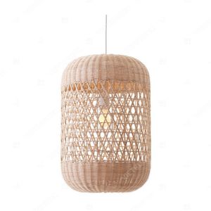 Abat-jour CAPSULE pour suspension, en bambou et rotin, pour plafonnier en jacinthe - Product Image 4