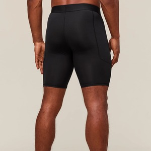Custom Logo Elastic Waist Solid Casual <b>Compression</b> <b>Shorts</b> for <b>Men</b> Plus Size Athletic Sports Workout Running Gym Pockets Quick - Product Image 5