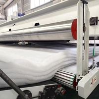 Ligne de production non tissée d'ouate de liaison thermique de machine posée par air de fibre de gaspilleur de la Chine 400-4000gsm