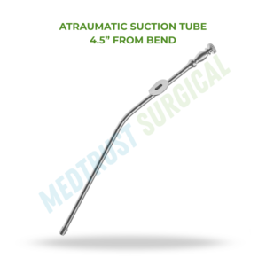 Tube d'aspiration atraumatique de 4,5 pouces pour instrument chirurgical neurochirurgical de la colonne vertébrale, pour aspiration contrôlée des fluides - Product Image 2
