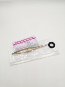 Best Selling Gold Plated Eyebrow Spring Scissor Stainless Steel custom Logo Straight Blade Eyebrow Hair Cutting Spring Scissor - Product Image 2