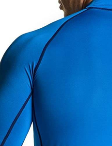 T-shirt de sport pour homme à manches longues anti-UV UPF50 de haute qualité, compression, séchage rapide, coupe ajustée, idéal pour la gym, l'entraînement et la course à pied - Product Image 5