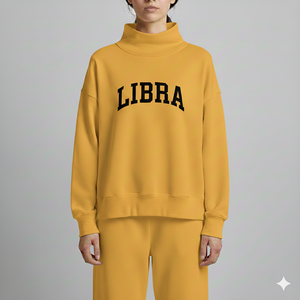 Suéter de Manga Larga con Cuello Alto para Mujer, Personalizado con Logotipo, de Alta Calidad, Estilo Oversize, Ecológico, de Felpa de Algodón, con Hombros Caídos, Informal - Product Image 5