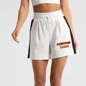 Shorts Casuales de Verano para Mujer, Estilo Vintage, Transpirables, 100% Algodón, con Logotipo Personalizado Impreso, Ecológicos, Venta al Por Mayor - Product Image 4