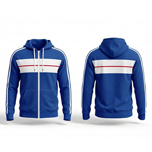 Sweat à capuche baggy réversible QUICKSHOW Streetwear 3D éco-responsable 100% coton, tissu double face, fermeture éclair, blocs de couleur, pour homme - Product Image 2