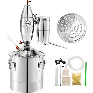 Alambique de Acero Inoxidable 304 de 18.5 Galones/70 Litros, Kit Casero para Hacer Vino y Whisky, Caldera con Termómetro, Destilador a Vapor - Product Image 4