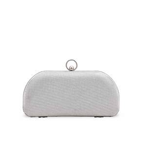 <b>Silver</b> Fancy P15382 Evening Bag <b>Clutch</b> Elegant and Stylish Product for Special Occasions - Product Image 1