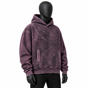 Hoodie Oversize Personnalisé en Tissu Épais Délavé à l'Acide, Marque Privée, Unisexe, Streetwear, Vente en Gros, Fabricant, Fournisseur, Pull en Gros - Product Image 2