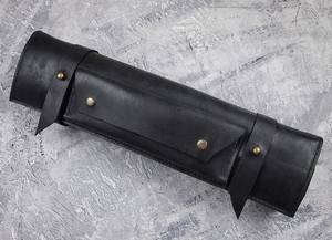 Sac de transport pour couteaux de chef en cuir véritable fait main, anti-odeur, durable et portable LSKR-0044 - Product Image 4