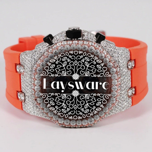 นาฬิกาแฟชั่น Laysware Jewels VVS มอยส์ซาไนต์ เพชรหรู งานแฮนด์เมด ประดับเพชรเต็มเรือน สไตล์ฮิปฮอป สำหรับผู้ชาย - Product Image 6