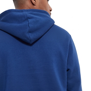 Sweat à capuche bicolore pour homme avec panneau contrastant sur la poitrine, capuche à cordon réglable, poche kangourou avant et poignets côtelés - Product Image 6