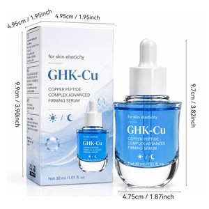 เซรั่มบำรุงผิวหน้าสูตรเข้มข้น GHK-Cu คอปเปอร์ เปปไทด์ คอมเพล็กซ์ - ช่วยลดเลือนริ้วรอย ยกกระชับ และเติมความชุ่มชื้น สำหรับผิวหน้า วีแกน 30 มล. - Product Image 1