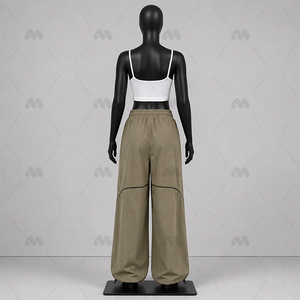 Pantalon de survêtement personnalisé pour femme, coupe large et décontractée, vêtements de sport, fabricant en gros - Product Image 3