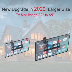 Supporto TV a Pendolo Singolo 32-65 Pollici con Cuscinetto 103, Capacità 35KG, Base 400x400, Regolazione Su/Giù 10~10 per TV LCD fino a 85 Pollici, Uso Ufficio - Product Image 4