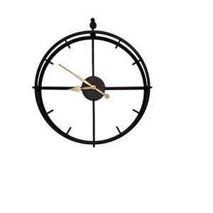 Luxury Square <b>Wall</b> <b>Clock</b> Black Metal Frame Roman Numeral Skeleton Design with Gold Hands for Modern Office Home <b>Decor</b> - Product Image 4