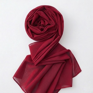 Stylish Womens Chiffon Scarves Soft Lightweight Breathable Customizable Hijab <b>Wrap</b> Muslim Shawl Long Fashion <b>Head</b> Scarf - Product Image 3