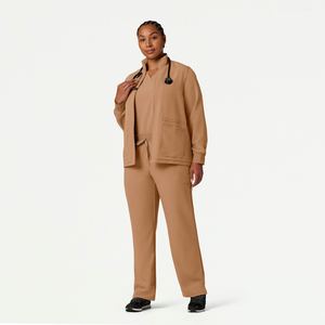 Blouses médicales confortables à fermeture éclair pour hommes, idéales pour l'hôpital, blouses à manches longues avec fermeture éclair pour médecins, hiver, avec logo - Product Image 6