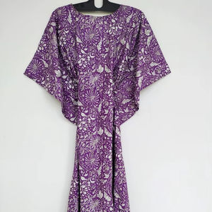 ชุดคาฟตันผ้าฝ้ายอินเดียทำมือ ชุดคลุมชายหาด ชุดสำหรับงานเทศกาล - Product Image 1