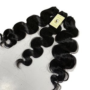 Tissage en lot péruvien naturel aligné la cuticule, Extensions de cheveux humains, Body wave, trame supérieure, livraison gratuite, 100% - Product Image 1