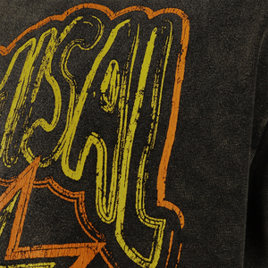 T-shirt en coton personnalisé streetwear d'été, imprimé sur mesure, coupe ample, effet vieilli, avec motifs graphiques pour hommes - Product Image 4