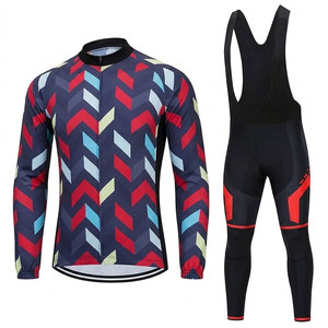 Conjunto de Ciclismo de Invierno de Manga Larga, Talla Grande, con Forro Térmico de Alta Calidad, Diseño Personalizado, Transpirable, Resistente al Viento, Profesional - Product Image 1