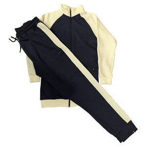 Survêtement unisexe d'hiver en polaire coupe-vent respirant avec pantalon, col montant, multiples poches, fermeture éclair unie, en coton, décontracté, design 2-en-1 - Product Image 5