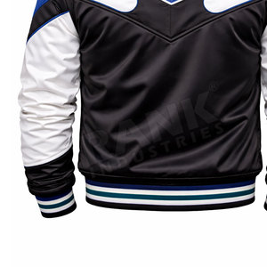 Chaqueta de Invierno Informal para Uso Diario, Chaqueta Varsity de Satén, Transpirable y Cómoda, Chaqueta Varsity de Satén - Product Image 6